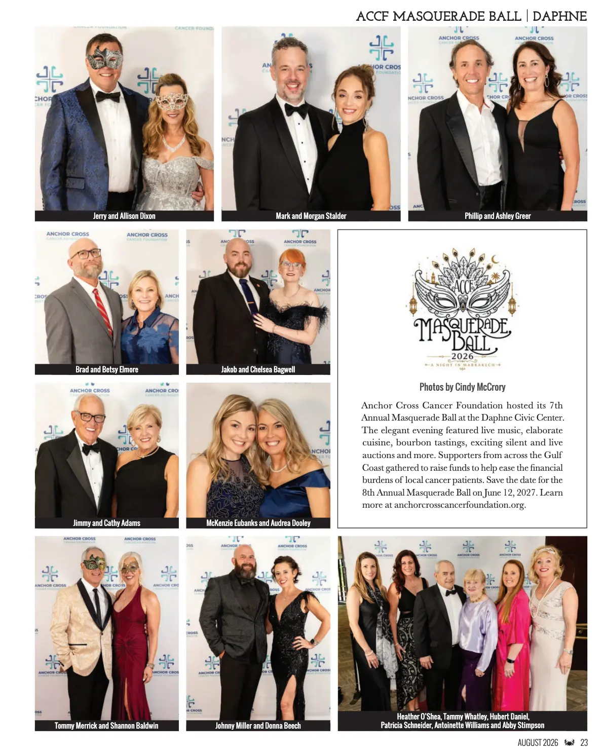 ACCF Masquerade Ball society pages, Daphne