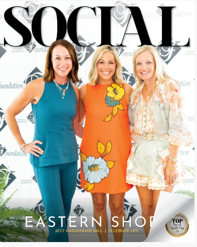 SOCIAL Alabama magazine Eastern Shore August 2026 cover featuring the ACCF Masquerade Ball