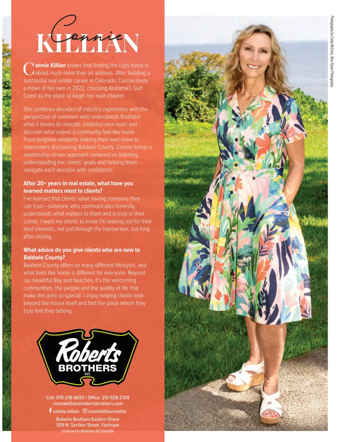 Connie Killian real estate feature with Roberts Brothers, Fairhope