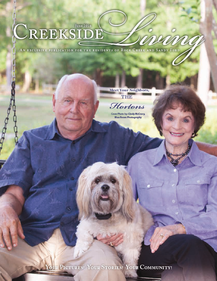 Creekside Living cover, June 2016, featuring the Hortons