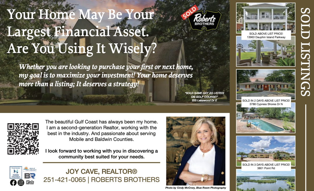 Joy Cave real estate ad with Roberts Brothers