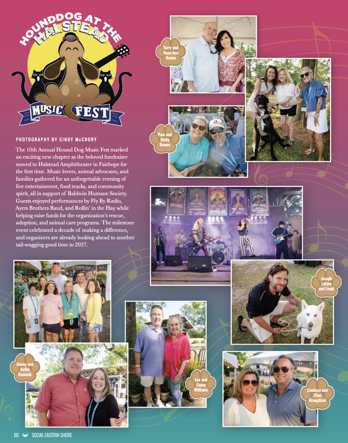 Hound Dog at the Halstead Music Fest society pages, Fairhope