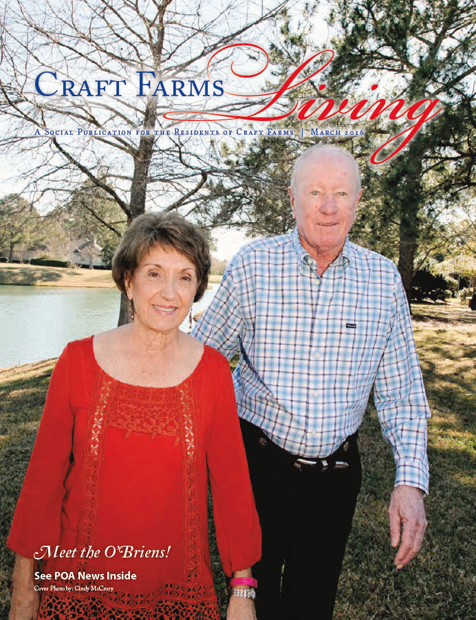 Craft Farms Living cover, March 2016, featuring the O'Briens